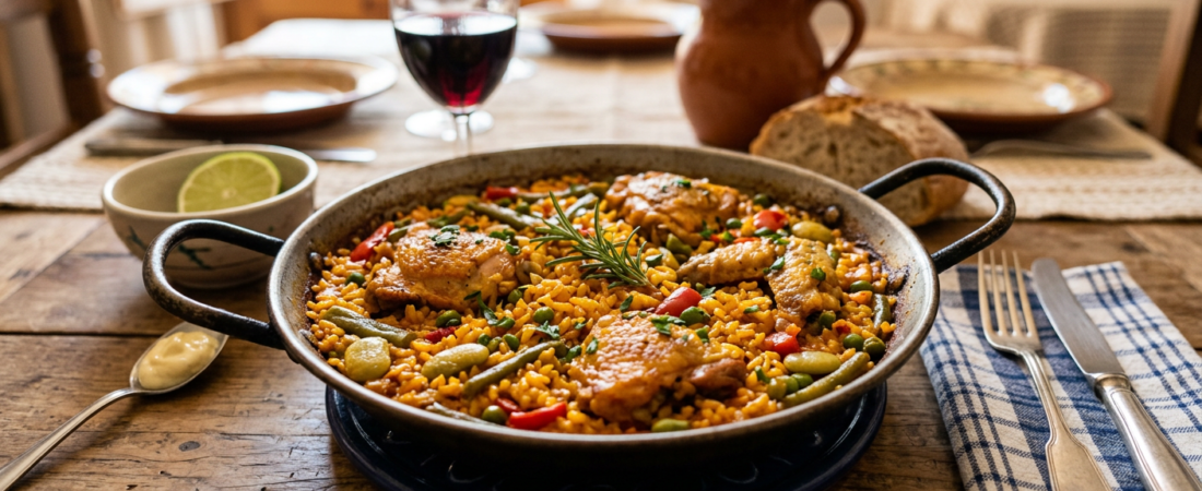 Paella de pollo y verduras: receta casera fácil y sabrosa
