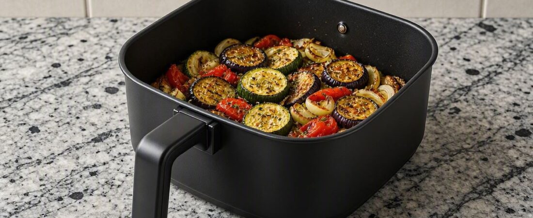 Verduras asadas en air fryer: receta fácil y saludable